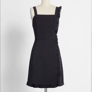 Modcloth NWT Get Ready to Ruffle Mini Dress Navy 6